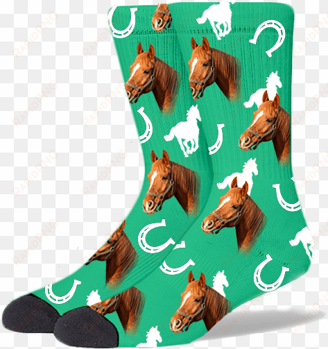 furbabysocks custom green horse socks - horse