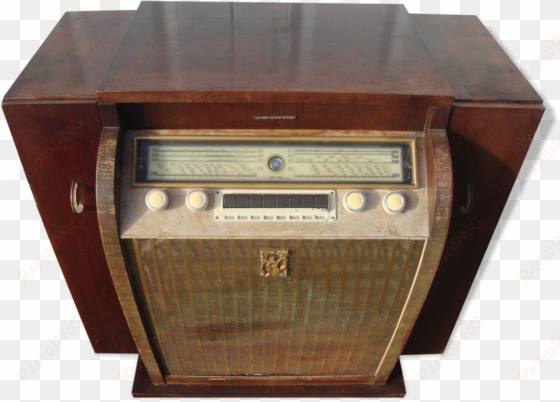 furniture old radio tsf wooden brand voice of his master - furniture