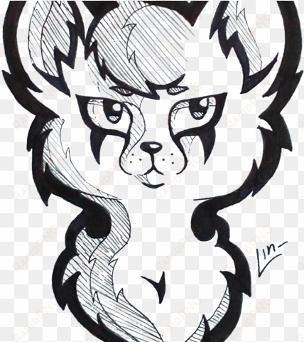 furry cat - illustration