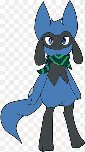 fursuit transparent lucario - black and white