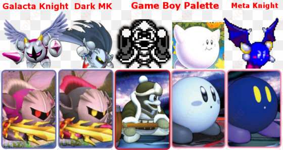 galacta knight dark mk game boy palette meta knight - super smash bros ultimate galacta knight