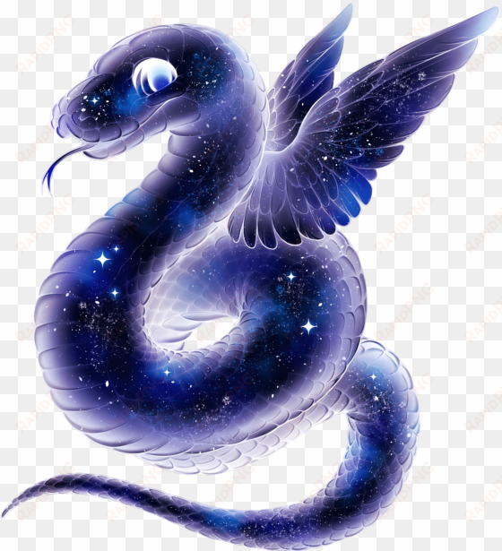 galaxy snake - snake with wings png