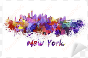 gallery direct paulrommer's 'new york skyline in watercolori'