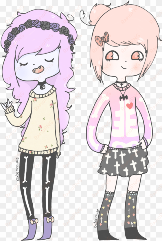gallery - kawaii drawings of 2 best friends