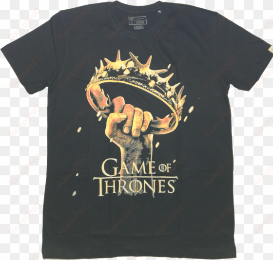 game of thrones black t-shirt by vox pop - game of thrones crown logo