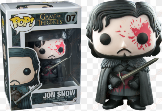 game of thrones bloody jon snow hot topic exclusive - funko pop bloody jon snow