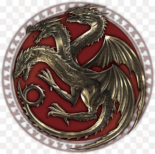 Game Of Thrones Dragon Seal Logo Game Of Thrones Dragons, - 2crazyhands Bracelet With Dangling Custom Images, Here transparent png image