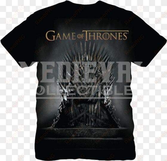 Game Of Thrones Iron Throne T-shirt - Game Of Thrones Iron Throne Tv Series 24x18 Print Poster transparent png image