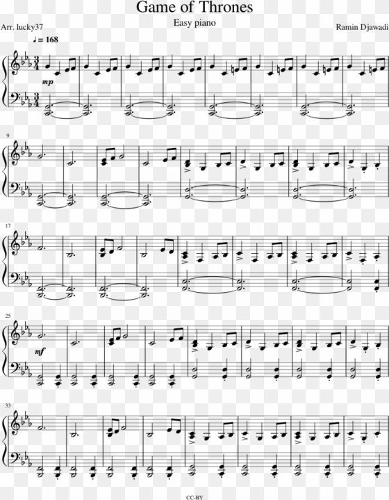 game of thrones sheet music composed by ramin djawadi - lana del rey video games piano sheet music