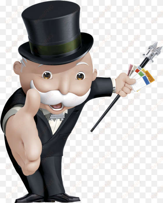 games - monopoly - monopoly man transparent background