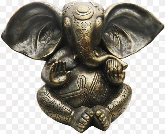 ganesha, metal figure, bronze - ganesha