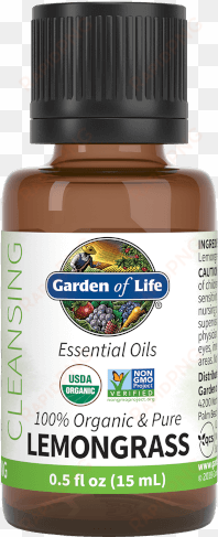 garden of life lemongrass organic 15 ml essential oil - garden of life essential oils