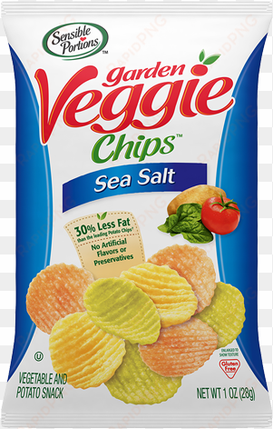 garden veggie chips - sensible portions vegetable chip sea salt - 1 oz.