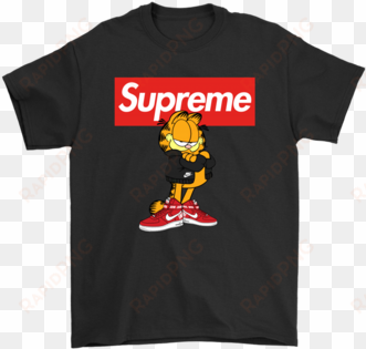 garfield supreme x nike logo stay stylish shirts t - gucci bugs bunny t shirt