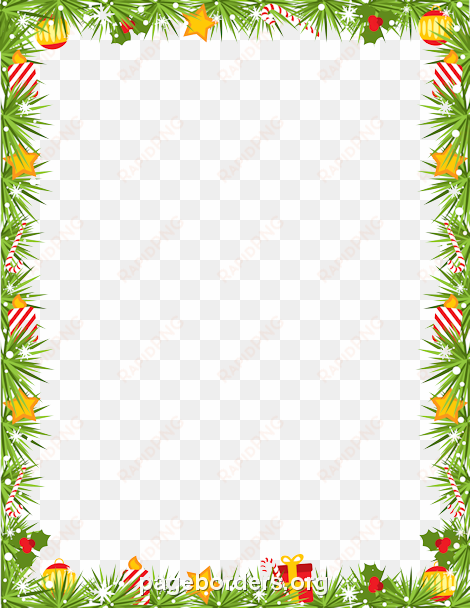 garland frame png clipart - christmas page borders png