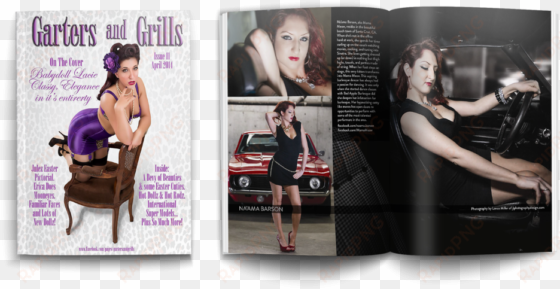 Garters And Grills Magazine April 2014 Render2 - Magazine transparent png image