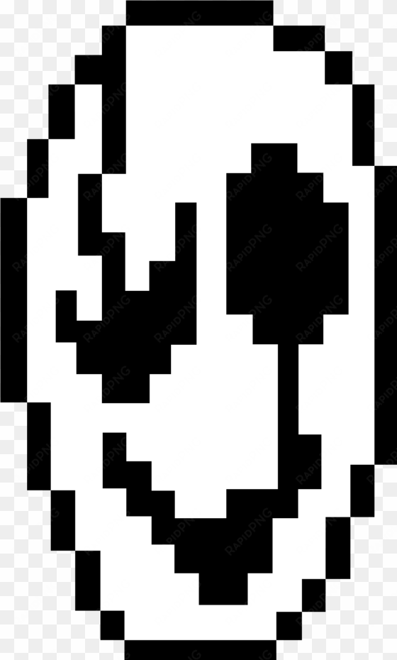 gaster face 1 by arcbuild-d9if6u3 - undertale gaster pixel art