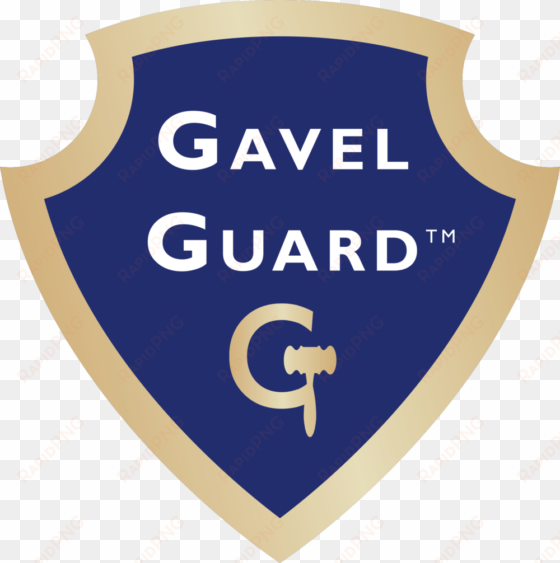 gavel guard horizontal white - emblem