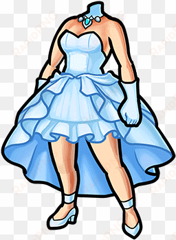 gear-blue wedding dress render - wedding dress