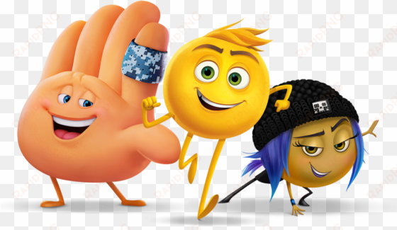 gene, jailbreaks and hi-5 is an main charactet from - personajes emojis la pelicula
