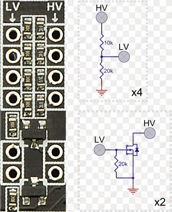 general-purpose voltage dividers and mosfet circuits - electronic circuit