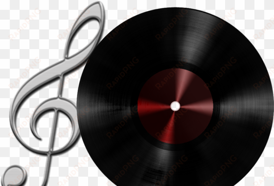 gentes donorte vinyl records and treble clef - circle