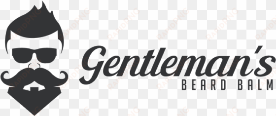 gentleman's beard balm and mustache wax - mustache with beard logo