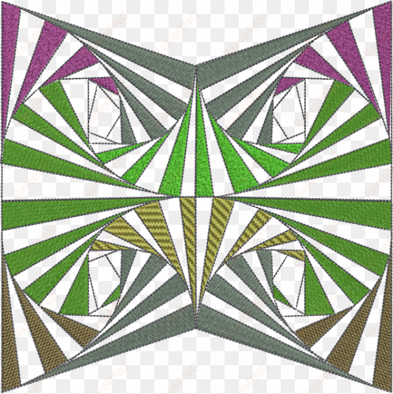 geometric digital art for embroidery or print - motif