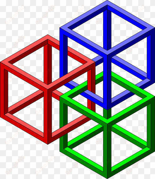 geometry clipart geometric shape - impossible cubes