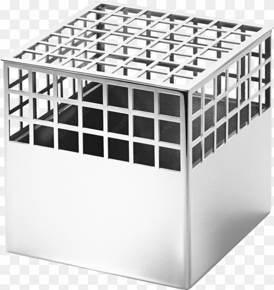 georg jensen matrix cube stainless steel vase