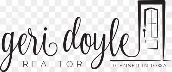geri doyle realtor logo black - calligraphy