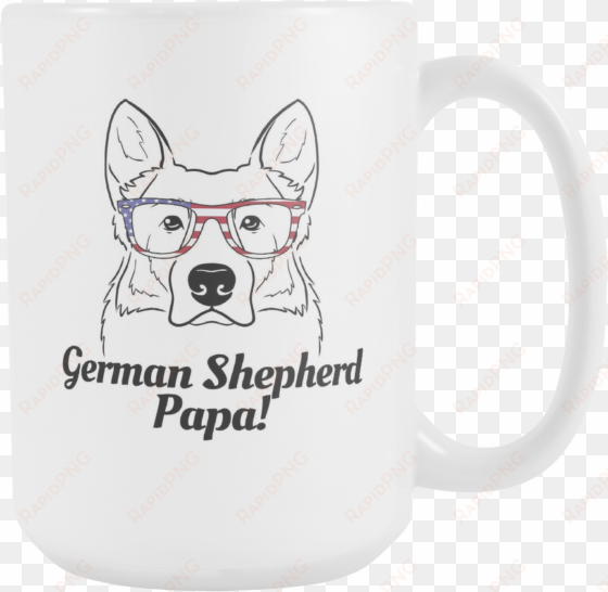 german shepherd papa - mug