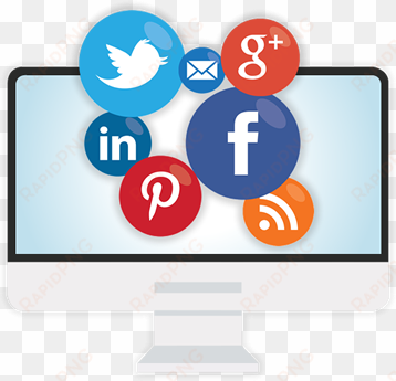 gestão de redes sociais - social media marketing icons