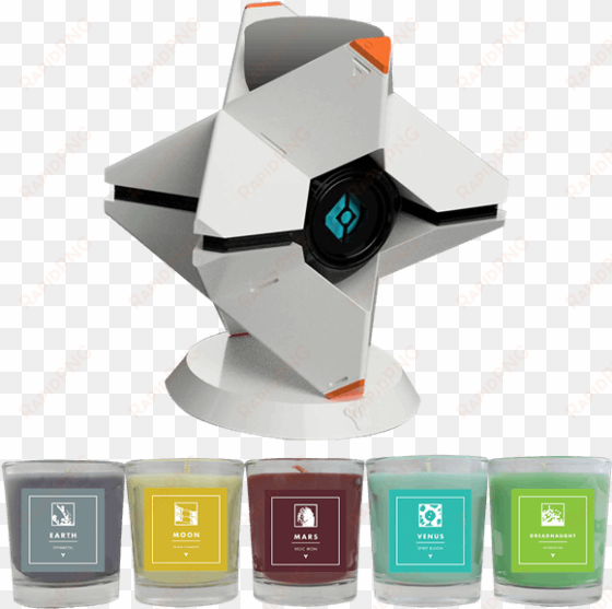 ghost candle holder material candles set of - eb games destiny 2 ghost