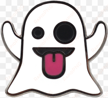 Ghost Emoji Pin - Ghost Emoji Pin – Enamel Pin For Your Life transparent png image