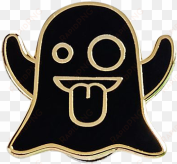 Ghost Emoji Pin - Jewellery transparent png image