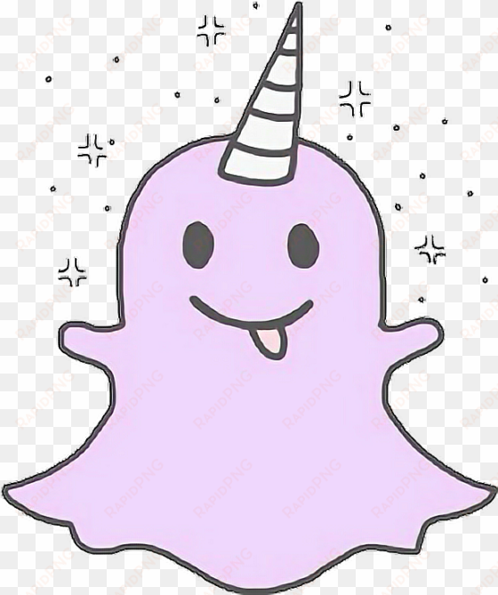 Ghost Of Snapchat Snapchat Sweet Ghost Pink Unicorn - Cute Snapchat Logo Png transparent png image