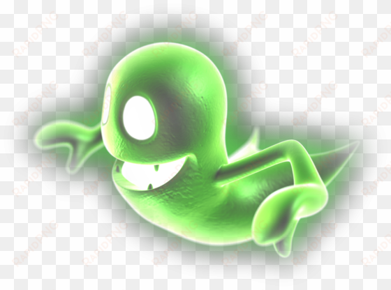 ghost-transparent - luigi's mansion dark moon green ghost