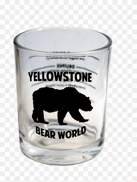giant shot glass yellowstone bear world - shot glass