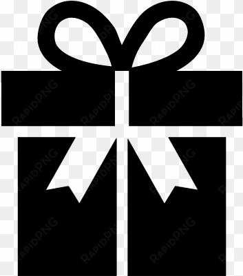 gift box with a ribbon vector - icono de regalo png