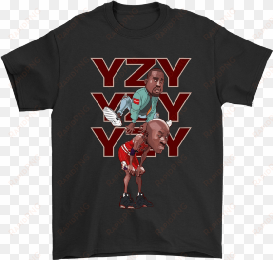 Gildan Mens T-shirt / Black / S Yeezy Jumped Over Jumpman - Mario Bacon transparent png image