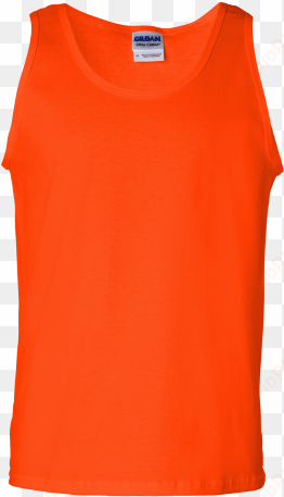 gildan ultra cotton tank top - orange tank top men