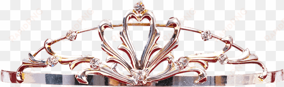 gilded open heart tiara - tiara