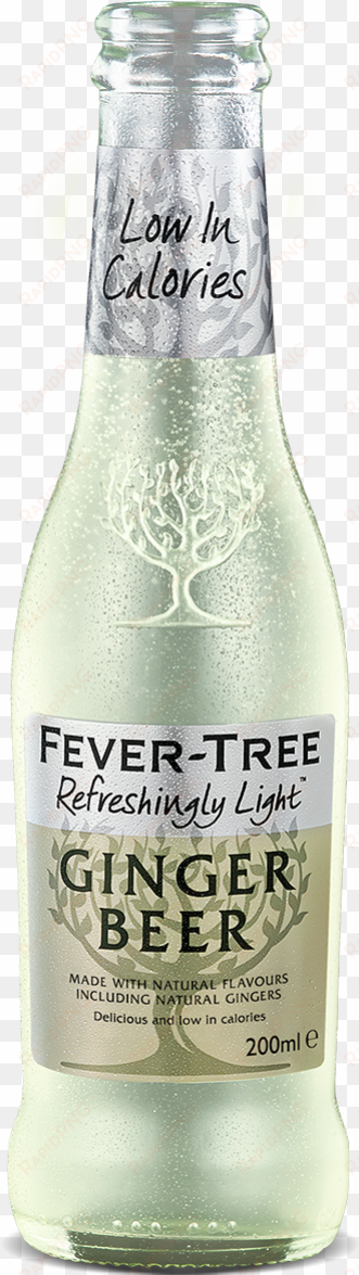 ginger beer refreshingly light ginger beer - fever-tree premium indian tonic water - 24 x 200ml