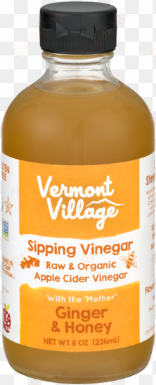 ginger png - vermont village sipping vinegar ginger & honey,