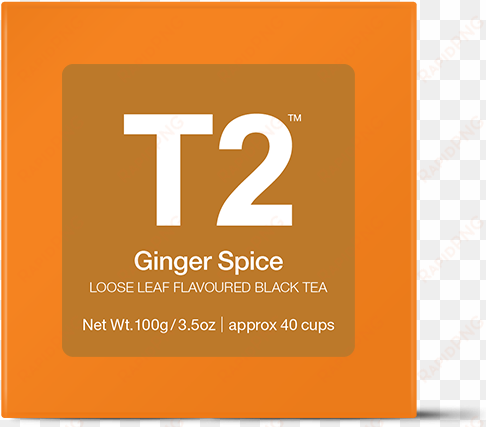 ginger spice loose leaf gift cube - t2 french earl grey loose tea, 100g