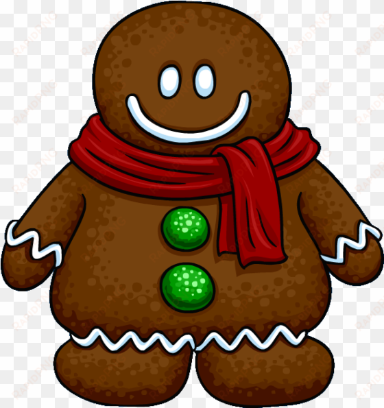 gingerbread cookie costume clothing icon id 4473 - club penguin gingerbread man