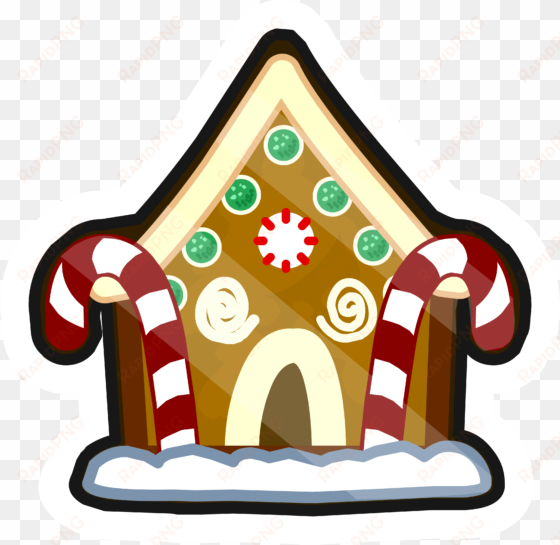 gingerbread house pin icon - wiki