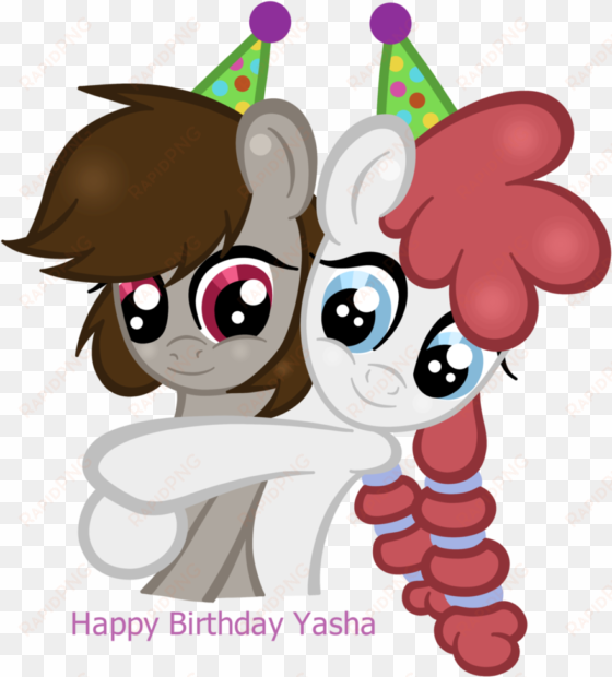 gingerlily93, birthday, hat, hug, oc, oc only, oc - cartoon