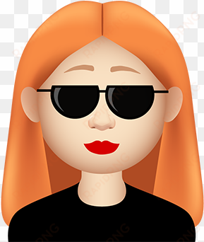 gingermoji7 all408px 0028 layer comp 29 straighthairgirlcool - ginger girl emoji